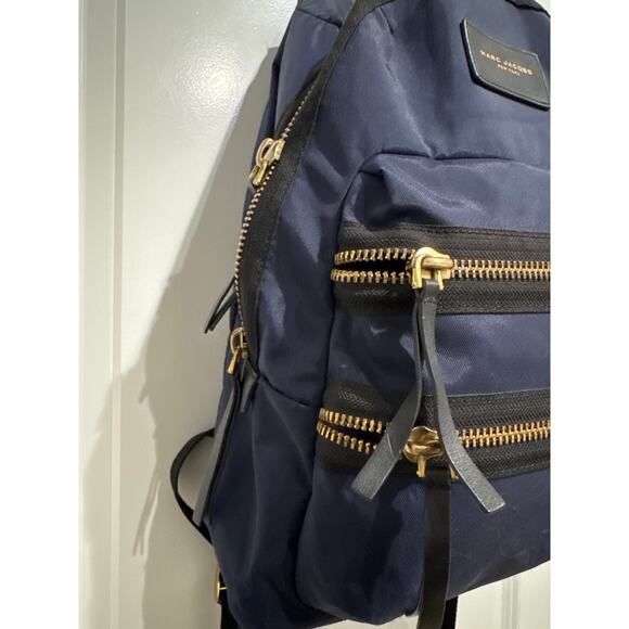 MSRP $250 ✨ Marc Jacobs Nylon Backpack – Navy | Exposed Copper Zippers ✨ - Picture 6 of 8